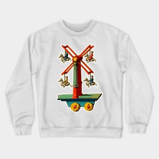 Vintage toy Ferris wheel carousel Crewneck Sweatshirt